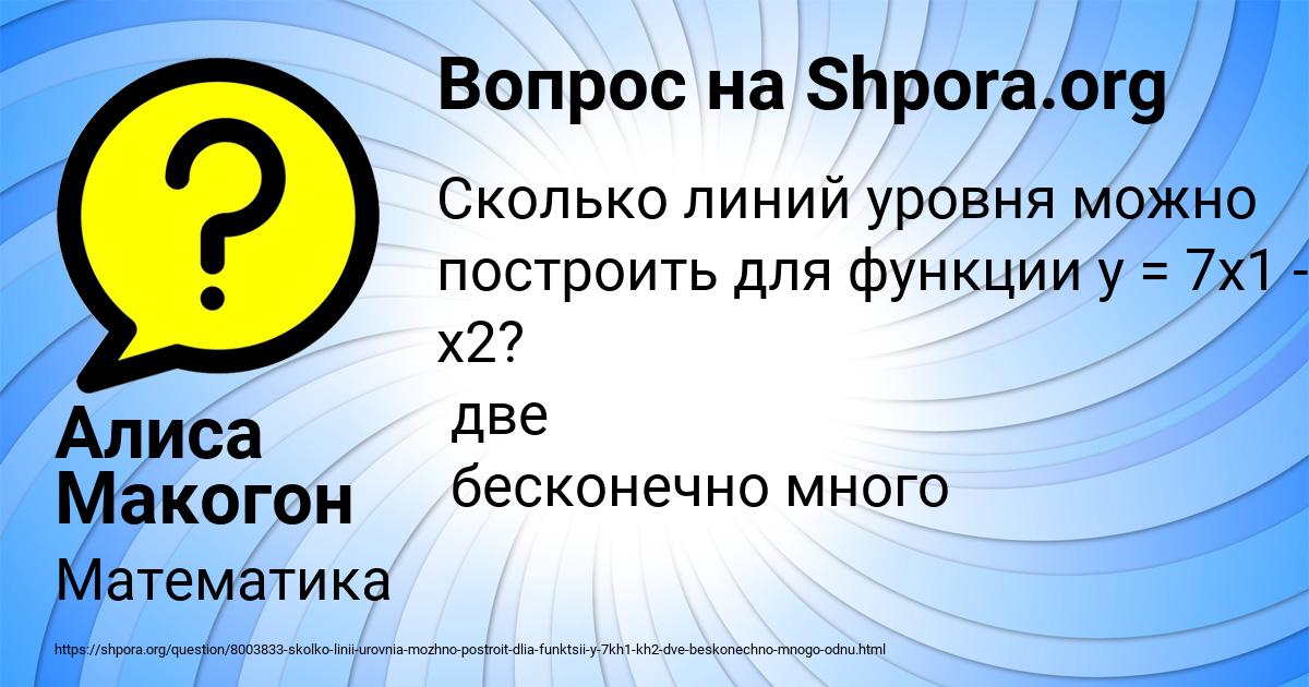 Картинка с текстом вопроса от пользователя Алиса Макогон