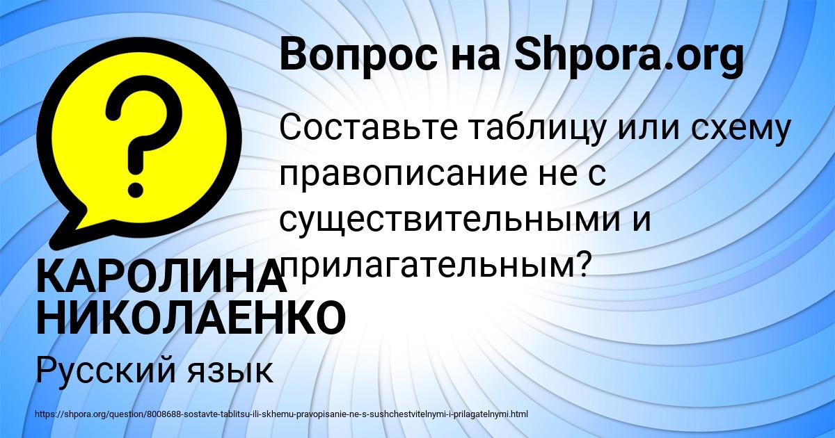 Картинка с текстом вопроса от пользователя КАРОЛИНА НИКОЛАЕНКО