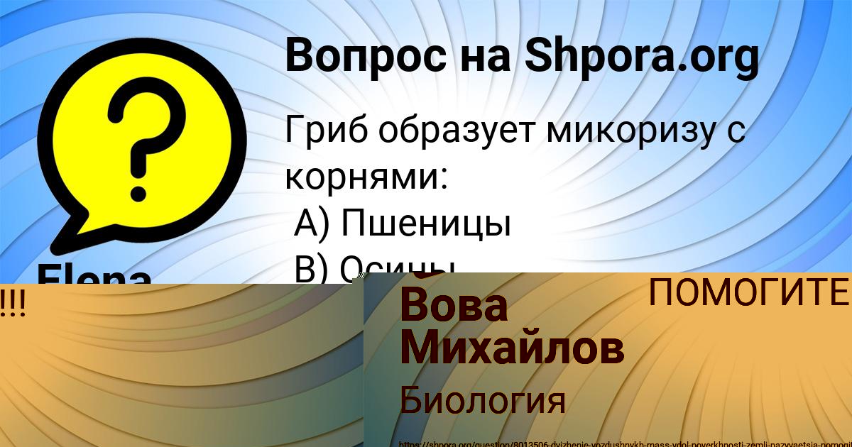 Картинка с текстом вопроса от пользователя Elena Stepanenko