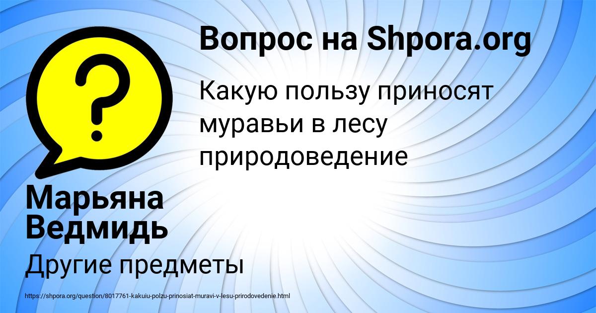 Картинка с текстом вопроса от пользователя Марьяна Ведмидь