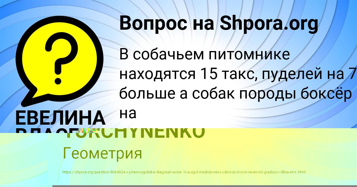 Картинка с текстом вопроса от пользователя ЕВЕЛИНА ВЛАСЕНКО