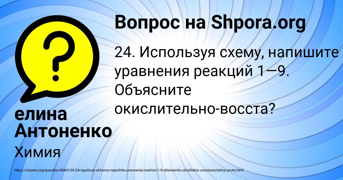 Картинка с текстом вопроса от пользователя елина Антоненко