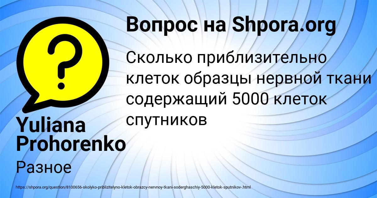 Картинка с текстом вопроса от пользователя Yuliana Prohorenko