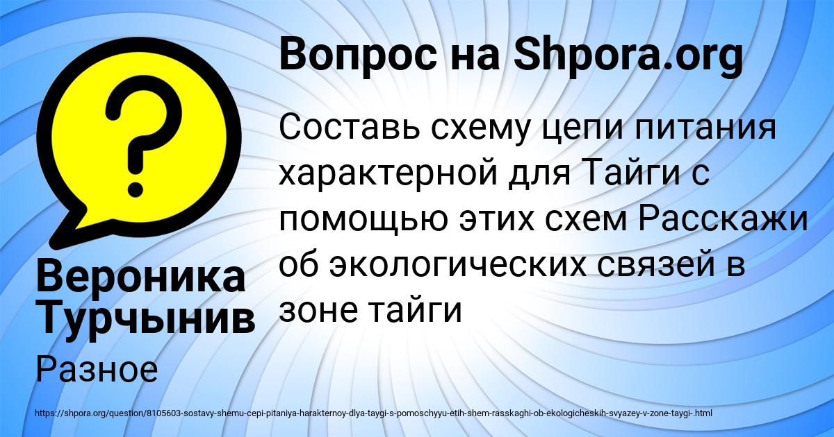Картинка с текстом вопроса от пользователя Вероника Турчынив