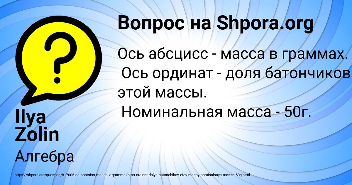 Картинка с текстом вопроса от пользователя Ilya Zolin