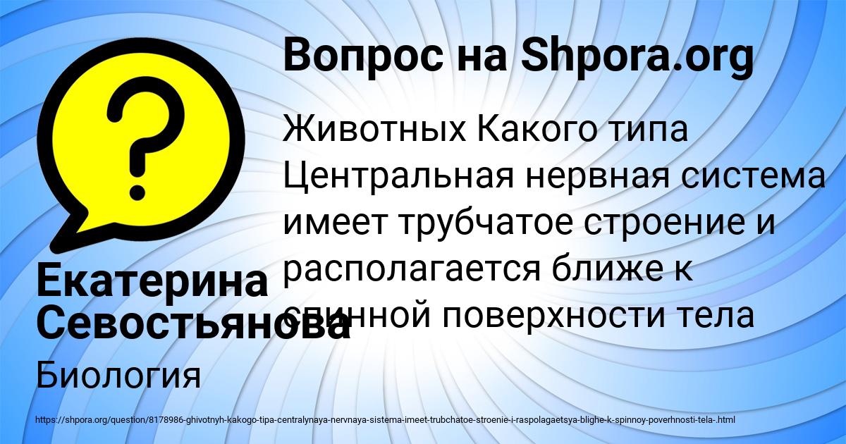 Картинка с текстом вопроса от пользователя Екатерина Севостьянова