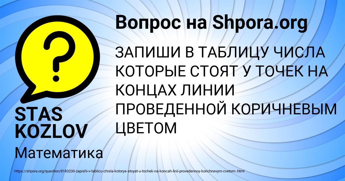 Картинка с текстом вопроса от пользователя STAS KOZLOV