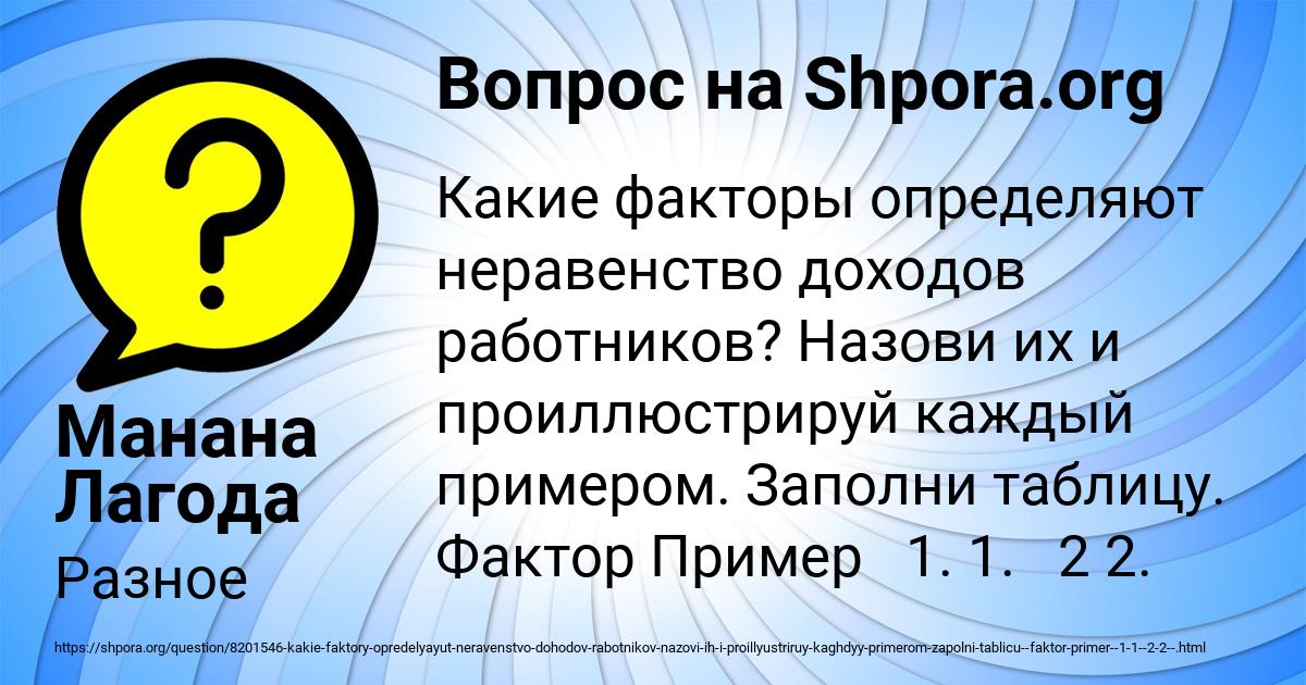 Картинка с текстом вопроса от пользователя Манана Лагода