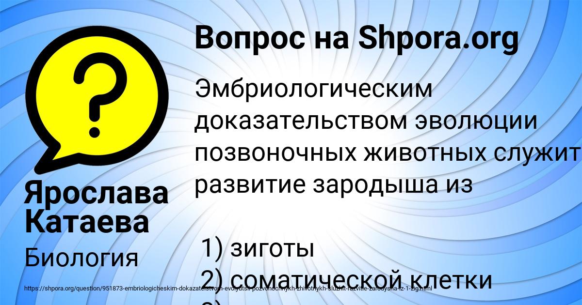 Картинка с текстом вопроса от пользователя Ярослава Катаева